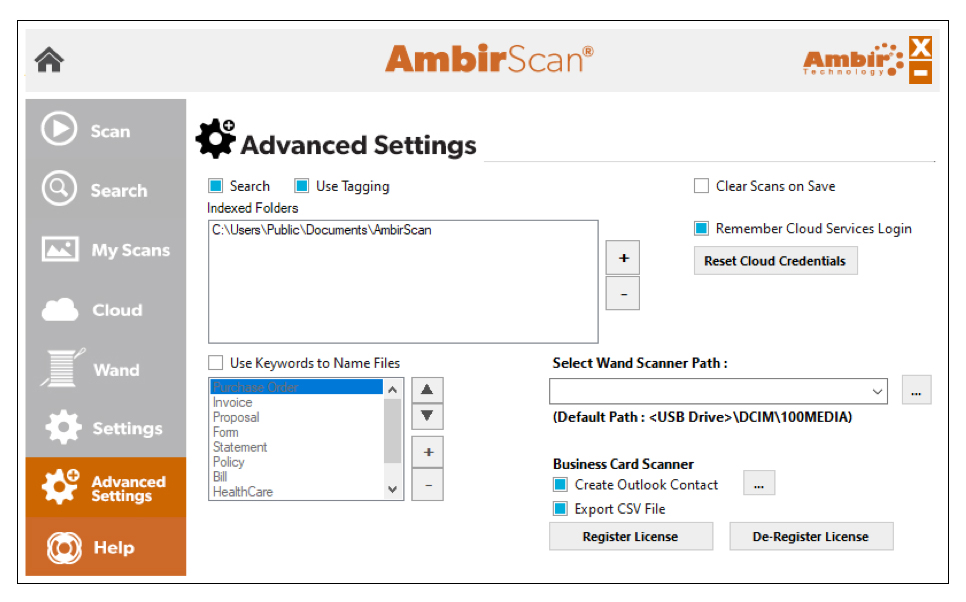 Business Card Scanning Ambir Technology