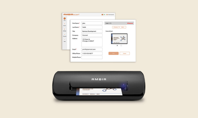AMBIR announces the availability of new AmbirScan Business Card Scanner ...