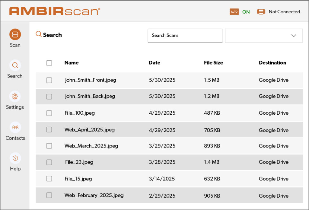 AMBIRscan Software