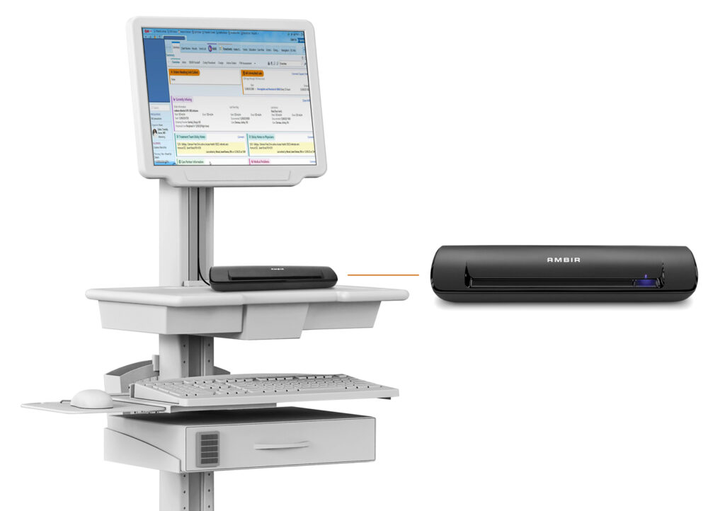 DS490 on Mobile Cart